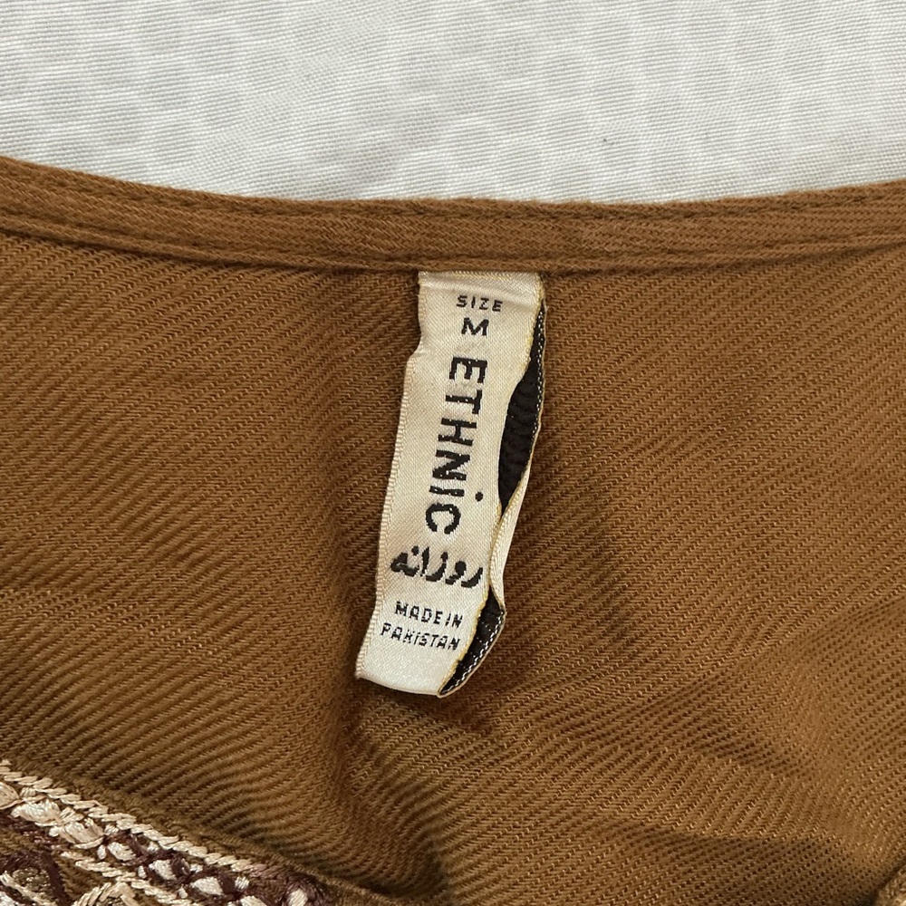 Embroidered Brown Tunic Top 1made in Pakistan - Picture 2 of 7